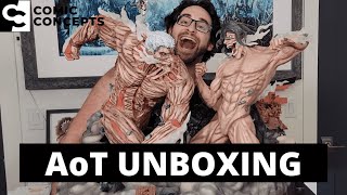 Attack On Titan Eren Vs Armored Titan Statue Unboxing | Comic Concepts x Figurama