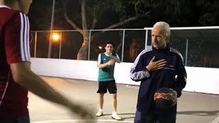 76 Year Old Man Playing Football