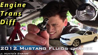 Mustang Engine Oil and Gear Oil - Changing all fluids and filter.