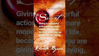 The Power of Giving | Simply Law of Attraction #Loa #TheSecret #Quote #No40 #2022