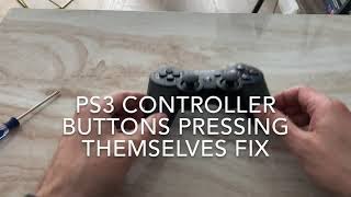 PS3 Controller Buttons Pressing Themselves Fix- How to Fix a faulty PS3 Controller