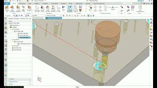 สอน Siemens NX CAM Mill Planar สำหรับมือใหม่ ด้วย NX1926 [ HoleMilling ChamferMilling ] 8of18