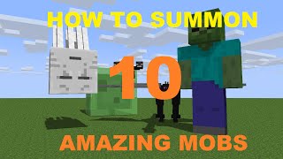 Minecraft Tips/Tricks/Secrets: HOW TO SUMMON 10 AMAZING MOBS!!! [NO MODS]