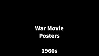 War movie posters from the 1960s