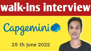 walkins interview in Capgemini for Kolkata location || customer support jobs in Capgemini.