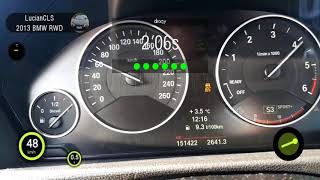 Bmw F30 320d stage 1 Xdrive acceleration 0-100km 400m