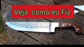 como fazer uma faca de trassador      #facadetrassador