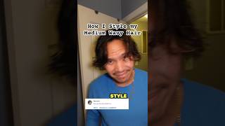 How to Style a Medium Wavy Hair - Using Fatboy Hair Product #hairtutorial #menshaircare