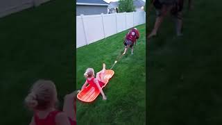 Denali Sled Training by a 6 and 8 year old