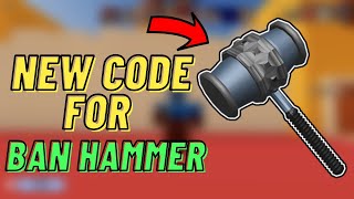 NEW LIMITED CODE FOR BAN HAMMER IN ARSENAL (Roblox Arsenal)