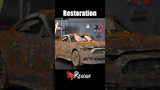 Restoration Abandoned Ford Mustang GT 🤩 #restoration #shorts