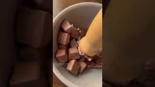 Most satisfying chocolate crush #asmr #crushing #satisfying #shorts