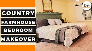 Country Farmhouse Bedroom Makeover | Decorating Ideas