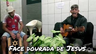 Face dourada de Jesus hino da harpa cristã 304. (00011)#