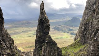 Climbing mountains on the Isle of Skye, Scotland