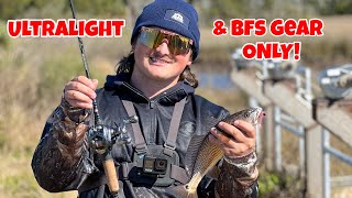 Inshore Fishing With ULTRALIGHT And BFS GEAR ONLY!