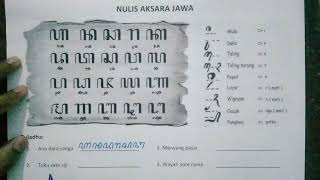 NULIS AKSARA JAWA PALING MUDAH