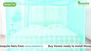 Ready made mosquito net with frame for king size bed cot | Ready to install mosquito net with frame