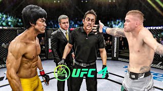 Bruce Lee vs Jake Matthews - EA Sports UFC 4 - Bruce Lee Fight Club 🔥🐲