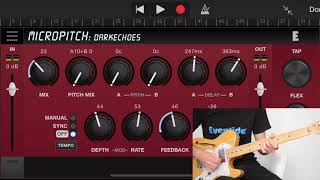 Eventide's Blackhole Reverb, MicroPitch & UltraTap Delay for iOS -Presets on guitar by Vanny Tonon