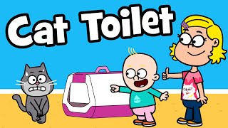 ♪ ♪ Funny Cat Song – Cat Toilet | Hooray Kids Songs & Nursery Rhymes | Funny Animal Songs