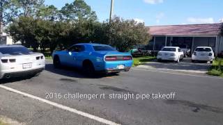 2016 challenger rt straight pipe takeoff vs 2012 camaro ss straight pipe takeoff