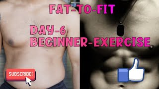 Day 6 beginner exercise/ mix workout/ fat to fit #gauravfit zone