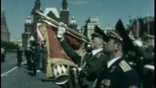 Soviet Army Victory Day Parade 1990 Stock Footage