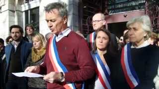 #JeSuisCharlie #Sète : discours devant la mairie