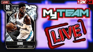 *LIVE* WE GOT DIAMOND PAUL GEORGE! NBA 2K24 MYTEAM