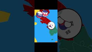 north korea vs south korea #asia #ww3 #geographyshorts #countryballs #geography #shorts #english#map