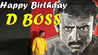 Happy birthday D Boss art by #yoganand_L  #yogaart