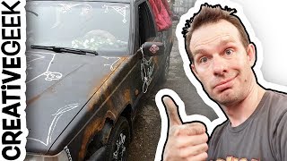 Weathering and Rusting a Car on Purpose