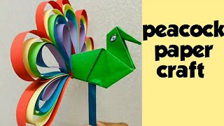 How to make paper peacock/ Origami peacock