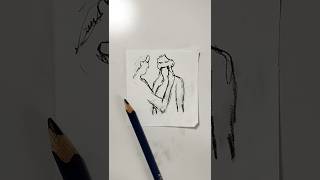 رسم سهل | رسم تعبيري حزين وسهل | رسومات معبره