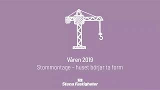 Ekebäckshöjd - Huset börjar ta form (stommontage)