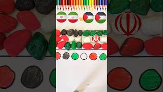 Wrong ❌ Israel 🇮🇱 VS Right Palestine 🇵🇸 support countries flag drawing#palestine#shorts