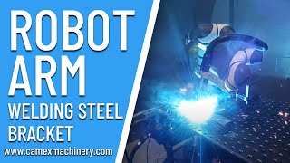 Robot Arm Welding Steel Bracket, Industrial Welding Robot Arm [2023],Automation Welder Robot