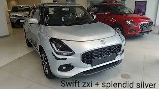 New Swift Zxi+ 2024  Splendid Silver Colour