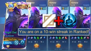 GUSION MIDLANE + PETRIFY IS BACK IN NEW SEASON!!🔥 ( Easy Winstreak💯 )