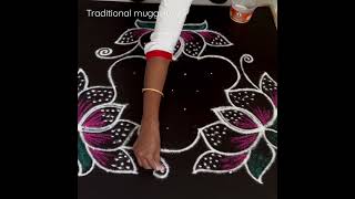 #margazhikolam #kolangal  Beautiful double stroke rangoli design#traditionalmuggulu #kolam