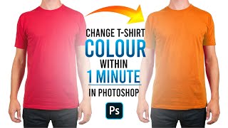 How to Change color of t shirt within 1 minute in Photoshop | Simple trick #changetshirtcolor