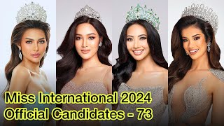 Miss International 2024 Official Candidates #missinternational #missinternational2024