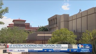 UT System to expand free tuition, fees