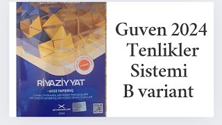 Guven B varianti 2024.Tenlikler sistemi#guven11cisinif#tenlik#tenliklersistemi