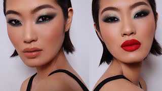 Metallic Smokey Eye With Two Lip Color Variations | Hung Vanngo