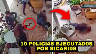 Sicarios N4RC0S EJECUT4ND0 a 10 policías y 2 políticos a QUEMARR0PA a PLENA luz del día