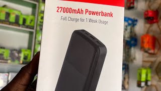 Itel 20000mah and 27000mah powerbank comparison— pay on delivery within ibadan  09118036364