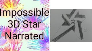 How to draw Impossible 3D Star Narrated II Rudrax Twins