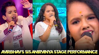 Anirvinya's Surprise Performance Reaction Superstar Singer 3 Winner Avirbhav Sister